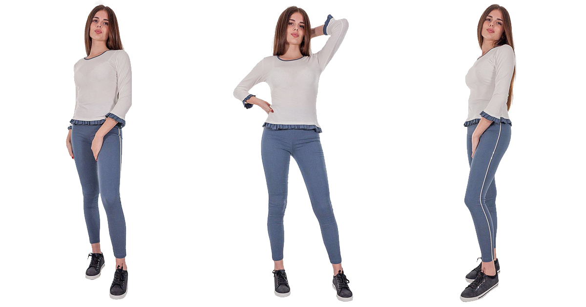 Maglia donna manica lunga estiva Leggings donna estivi in viscosa